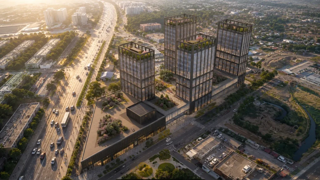 Мастер-план жилого дома в центре Ташкента — проект Aria District