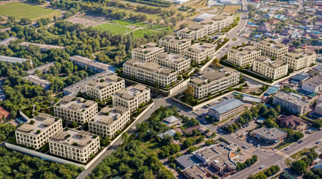 мастерпланирование жилого комплекса Chelsey Residence в Алматы
